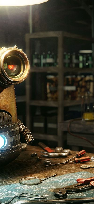 Fond d'écran iPhone Minions Robot Steampunk