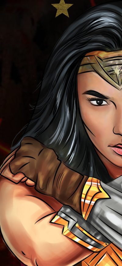 Fond d'écran iPhone Wonder Woman Crossed Arms