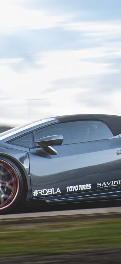 Fond d'écran iPhone Grey Lamborghini Huracan 5k
