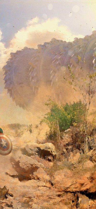 Fond d'écran iPhone Captain America In Avengers Infinity War Concept Art