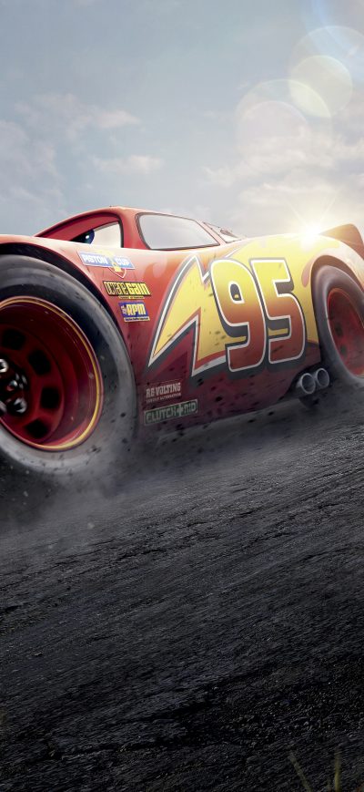 Fond d'écran iPhone Cars 3 Red Lightning McQueen 8k