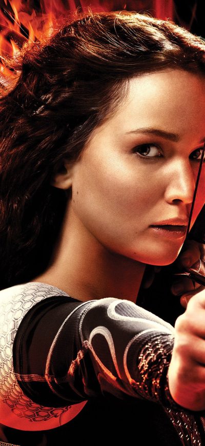 Fond d'écran Katniss Jennifer Lawrence sur iPhone