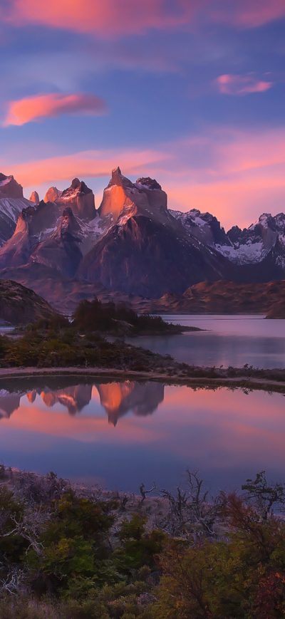 Fond d'écran iPhone South America Patagonia Andes Mountains Lake