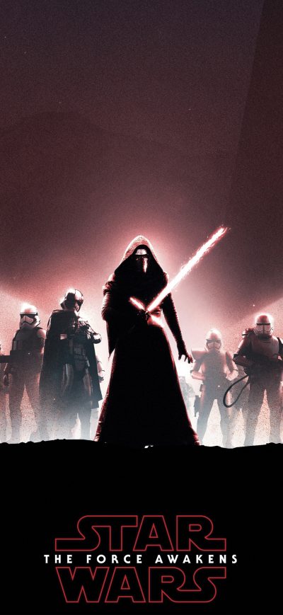 Fond d'écran Kylo Ren Poster sur iPhone