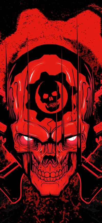 Fond d'écran iPhone Gears Of War 4 Skull