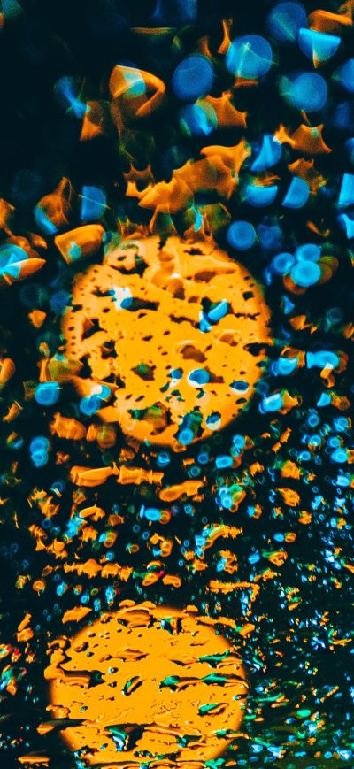 Fond d'écran iPhone Lights Macro On Glass 4k