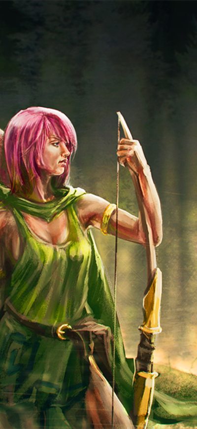 Fond d'écran iPhone Clash Of Clans Artwork Archer And Barbarian