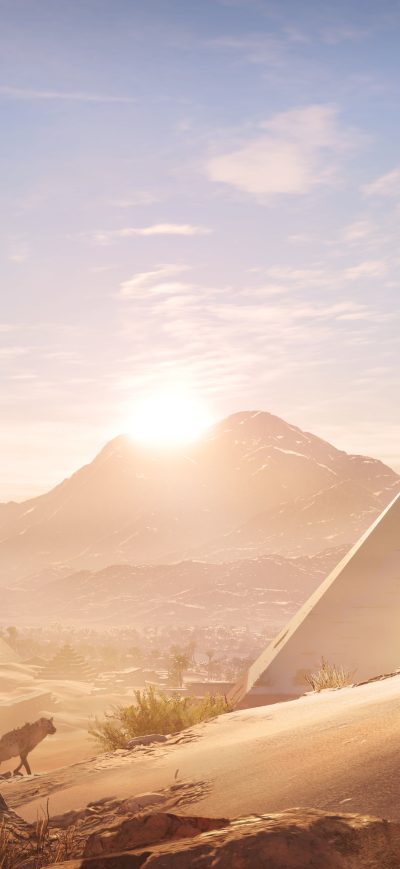 Fond d'écran iPhone Assassins Creed Origins Pyramids E3 Concept Art