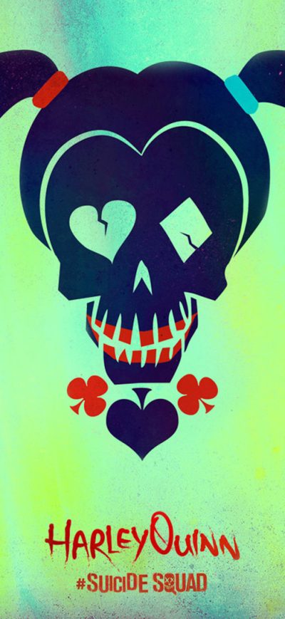 Fond d'écran Harley Quinn Minimalism sur iPhone
