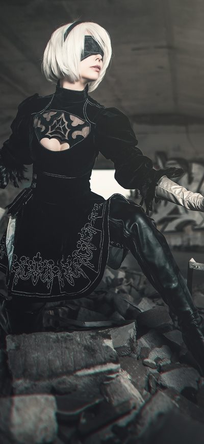 Fond d'écran iPhone Nier Automata Cosplay Artwork