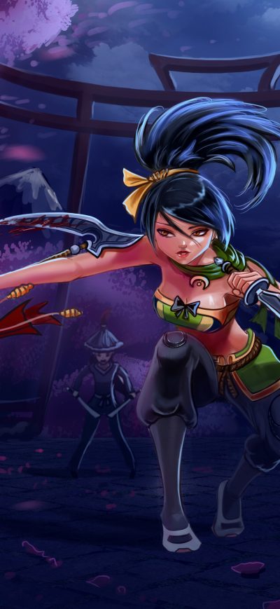 Fond d'écran iPhone Akali League Of Legends Game