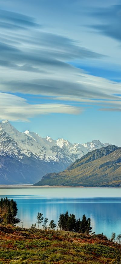 Fond d'écran iPhone Beautiful Lake New Zealand 4k