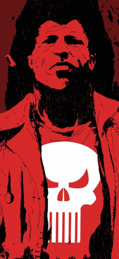 Fond d'écran iPhone The Punisher Digital Art 4k
