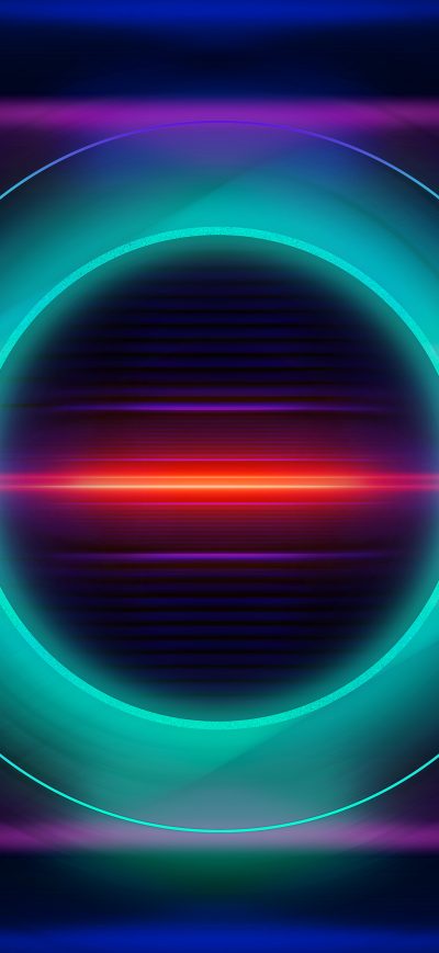 Fond d'écran iPhone Glowing Circle Abstract 5k