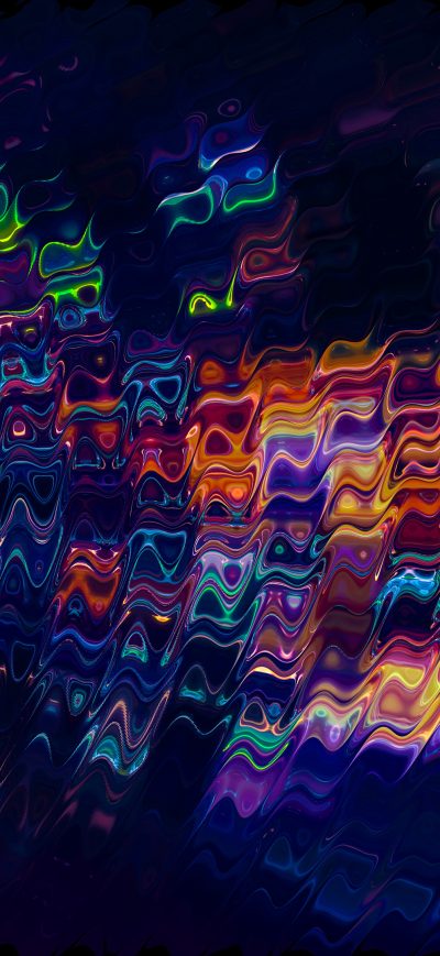 Fond d'écran Ondes Art 4k sur iPhone