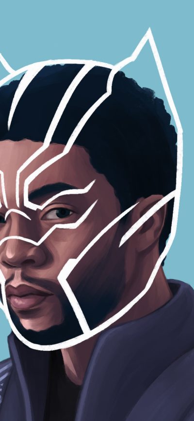 Fond d'écran iPhone Black Panther T Challa 2018 Fan Artwork