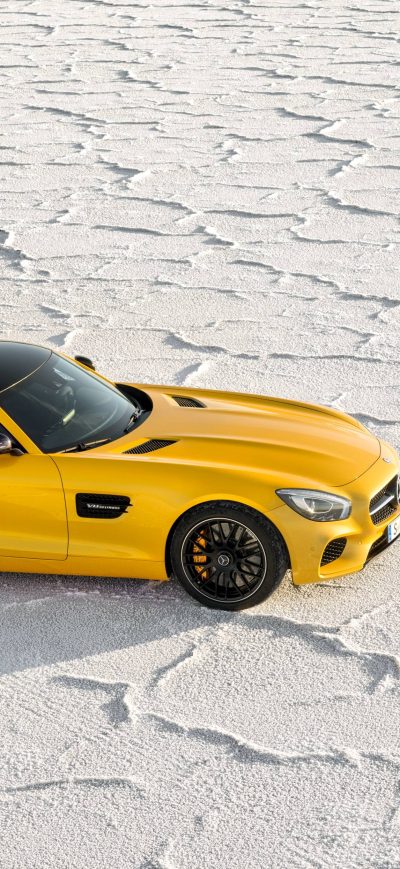 Fond d'écran iPhone Yellow Mercedes Benz Amg GT