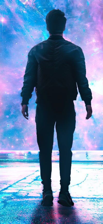 Fond d'écran iPhone Into The Galaxy Portal 4k