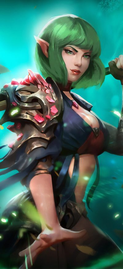 Fond d'écran iPhone Elf Girl With Sword
