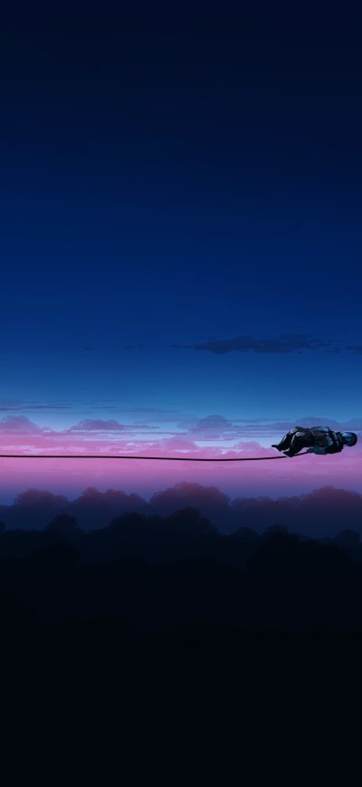 Fond d'écran iPhone Astronaut Falling 8k
