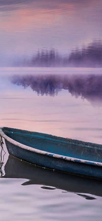 Fond d'écran iPhone Boat In Nature Silence 4k