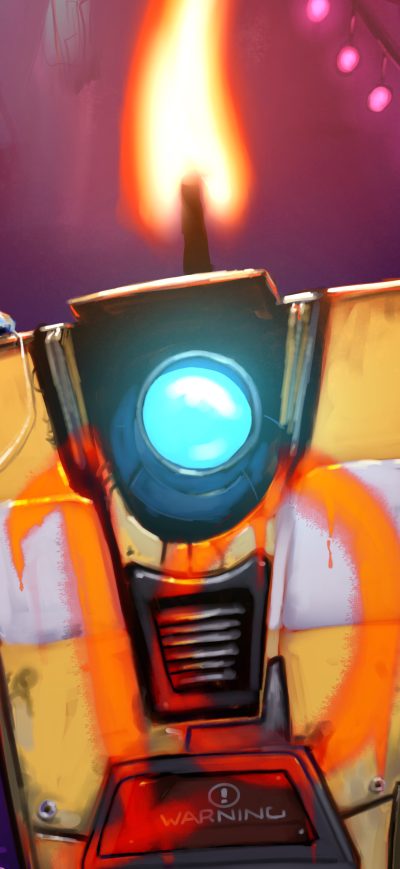 Fond d'écran iPhone Claptrap Borderlands 3