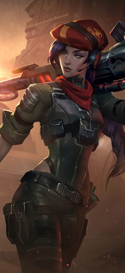 Fond d'écran iPhone 2022 Caitlyn League Of Legends 8k