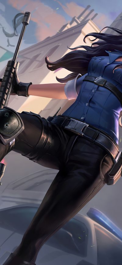 Fond d'écran iPhone Caitlyn League Of Legends 5k