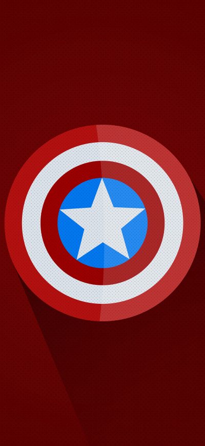 Fond d'écran iPhone Captain America Minimal Logo 5k