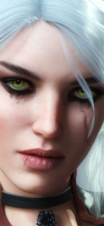 Fond d'écran iPhone Ciri Fantasy Art 4k