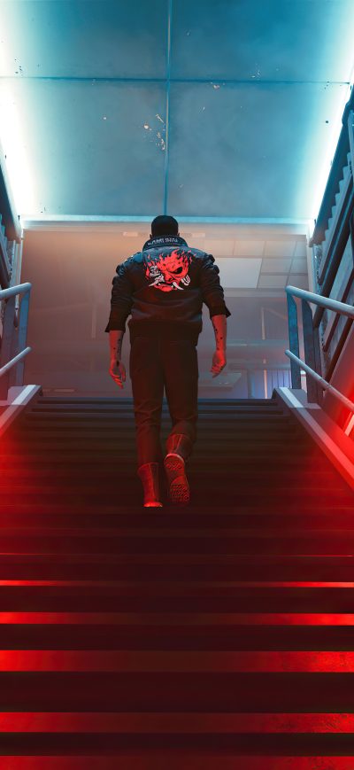 Fond d'écran iPhone Cyberpunk 2077 Samurai Character