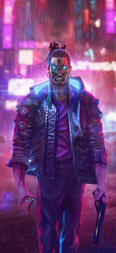 Fond d'écran iPhone Your Night City Cyberpunk 2077 Illustration 5k