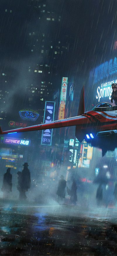 Fond d'écran iPhone Cyberpunk 2077 City 4k