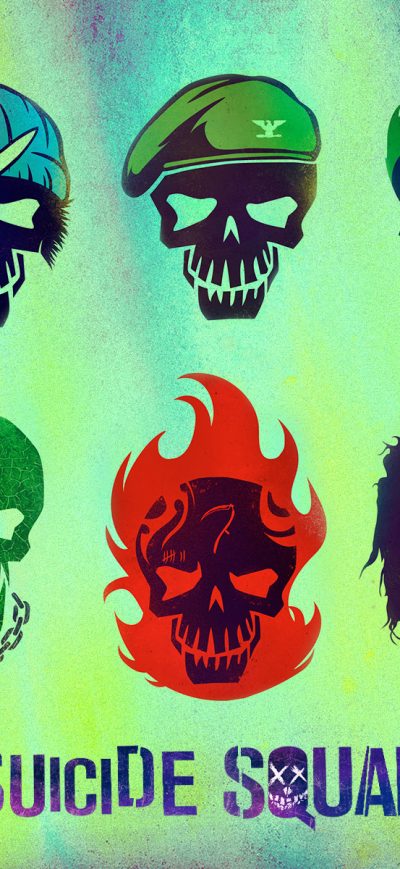 Fond d'écran iPhone Suicide Squad Characters Minimalism