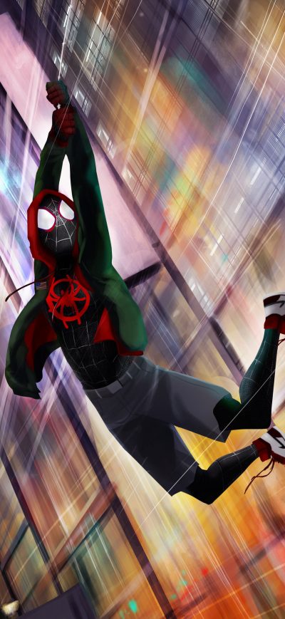 Fond d'écran iPhone Spiderman Miles Morales Digital Artwork