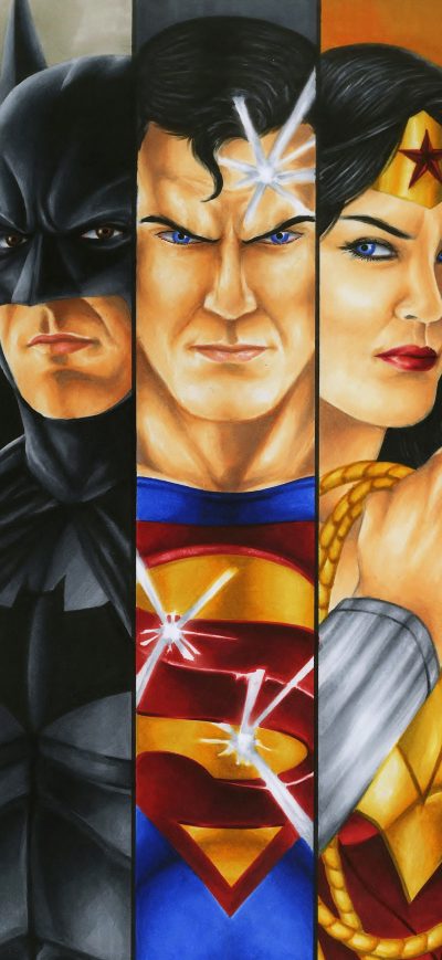 Fond d'écran iPhone Justice League Heroes Fanart 4k
