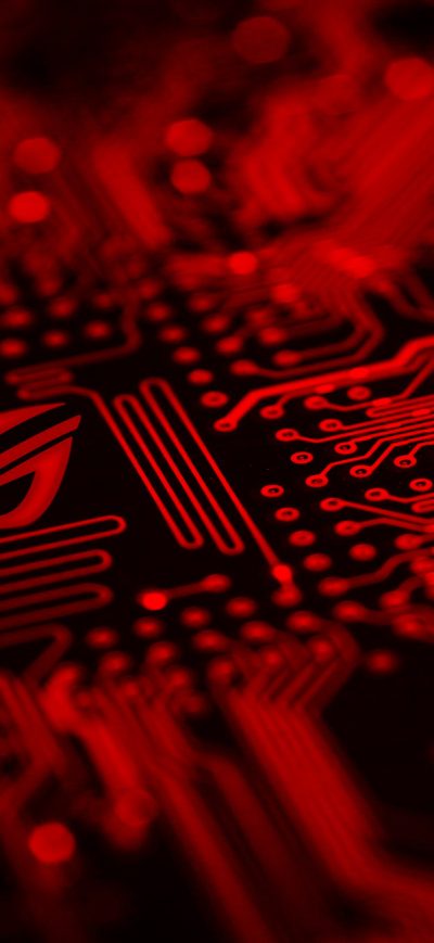 Fond d'écran iPhone Republic Of Gamers Motherboard Red Background Logo 4k