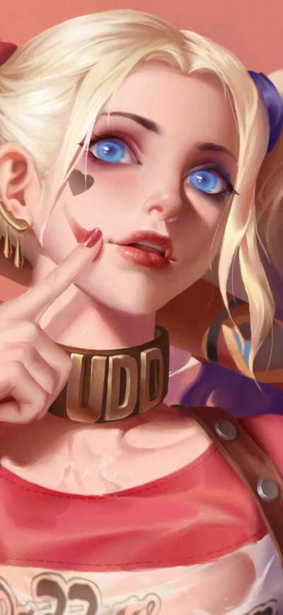 Fond d'écran Harley Quinn 4kart sur iPhone