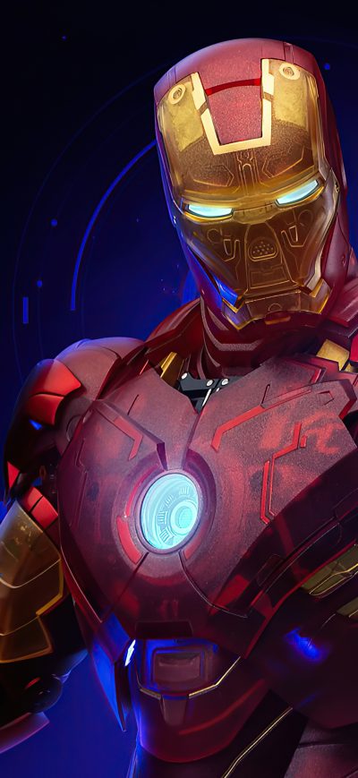 Fond d'écran iPhone 4k Iron Man Holographic 2020