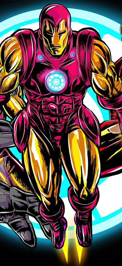 Fond d'écran iPhone Iron Man Comic Artwork 4k