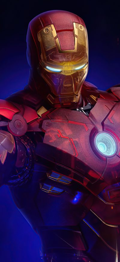 Fond d'écran iPhone Holographic Iron Man MKIV