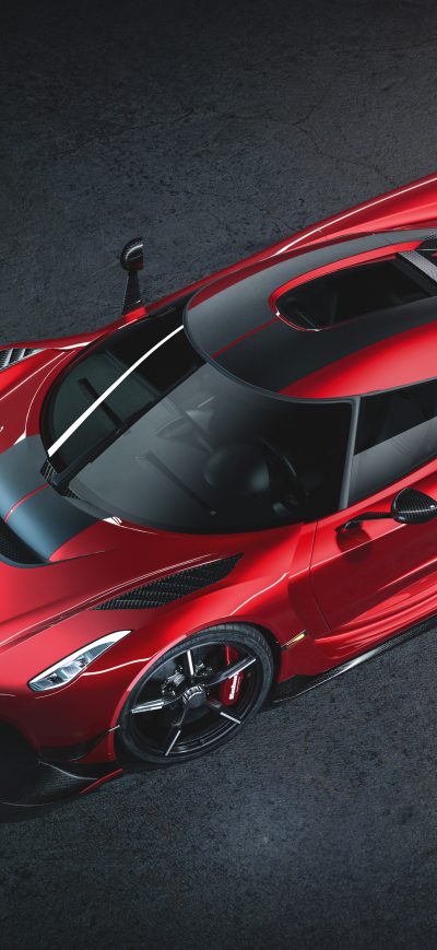 Fond d'écran iPhone 8k Koenigsegg Jesko Cherry Red Edition 10