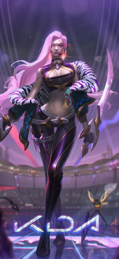 Fond d'écran iPhone Kda Akali League Of Legends FantasyArt 4k