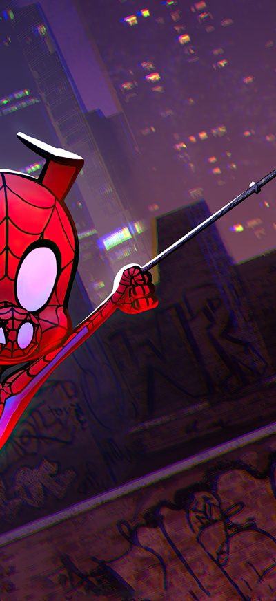 Fond d'écran iPhone Spider Ham Illustration 4k