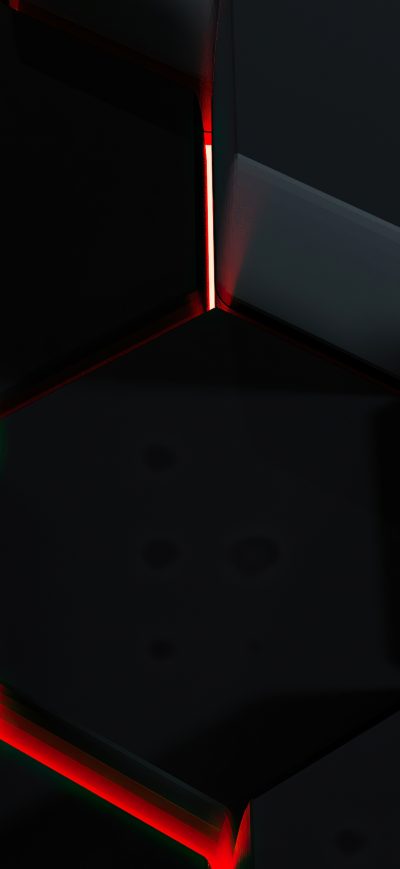 Fond d'écran iPhone Lava Polygon Glowing 3d Abstract 4k
