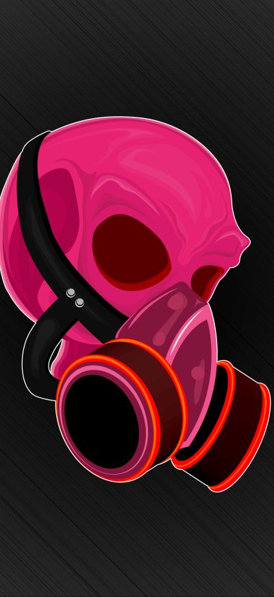 Fond d'écran iPhone Skull Minimal 5k