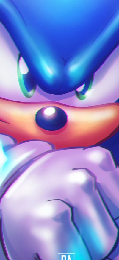 Fond d'écran iPhone Sonic The Hedgehog Art 4k
