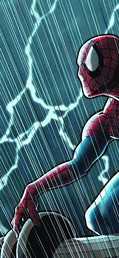 Fond d'écran iPhone Spider Man In Rain