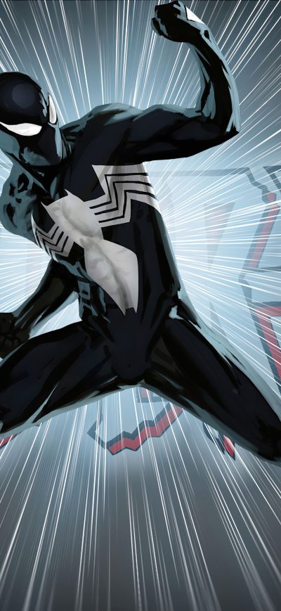 Fond d'écran iPhone Spiderman Blacksuit