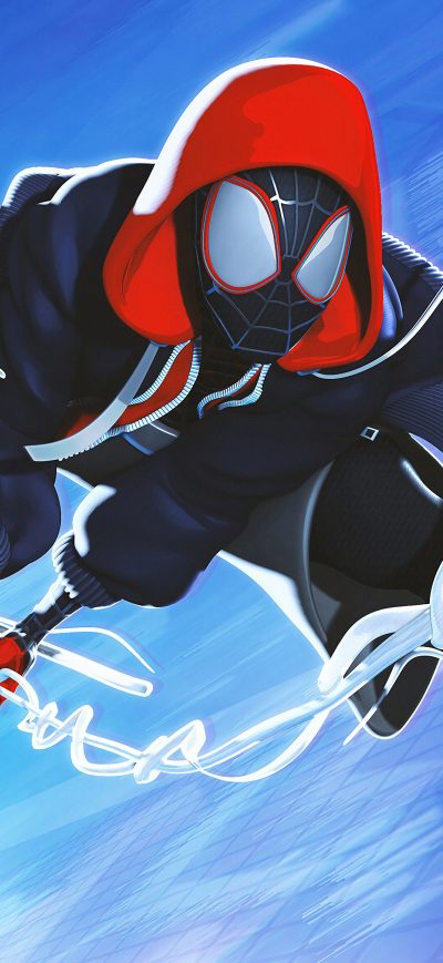 Fond d'écran iPhone Miles Morales 4k Artworks